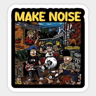 make noise Sticker